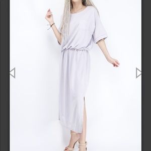 Zara light purple maxi dress with slit size 8